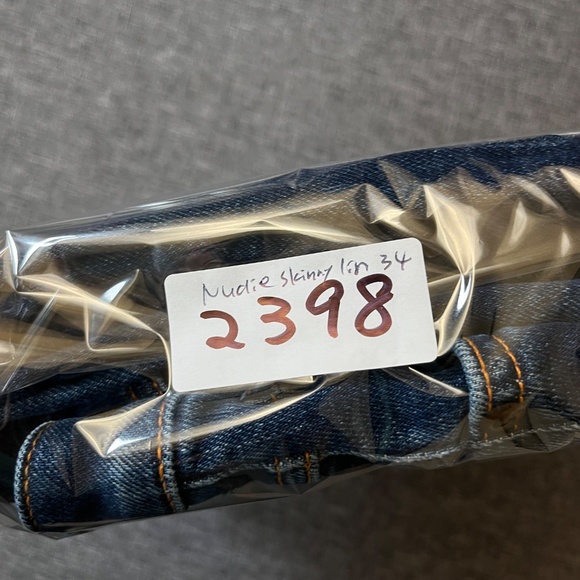 Nudie Skinny Lin Tight Stretch Jeans - Men's Size 34*33 - Blue - Picture 13 of 13